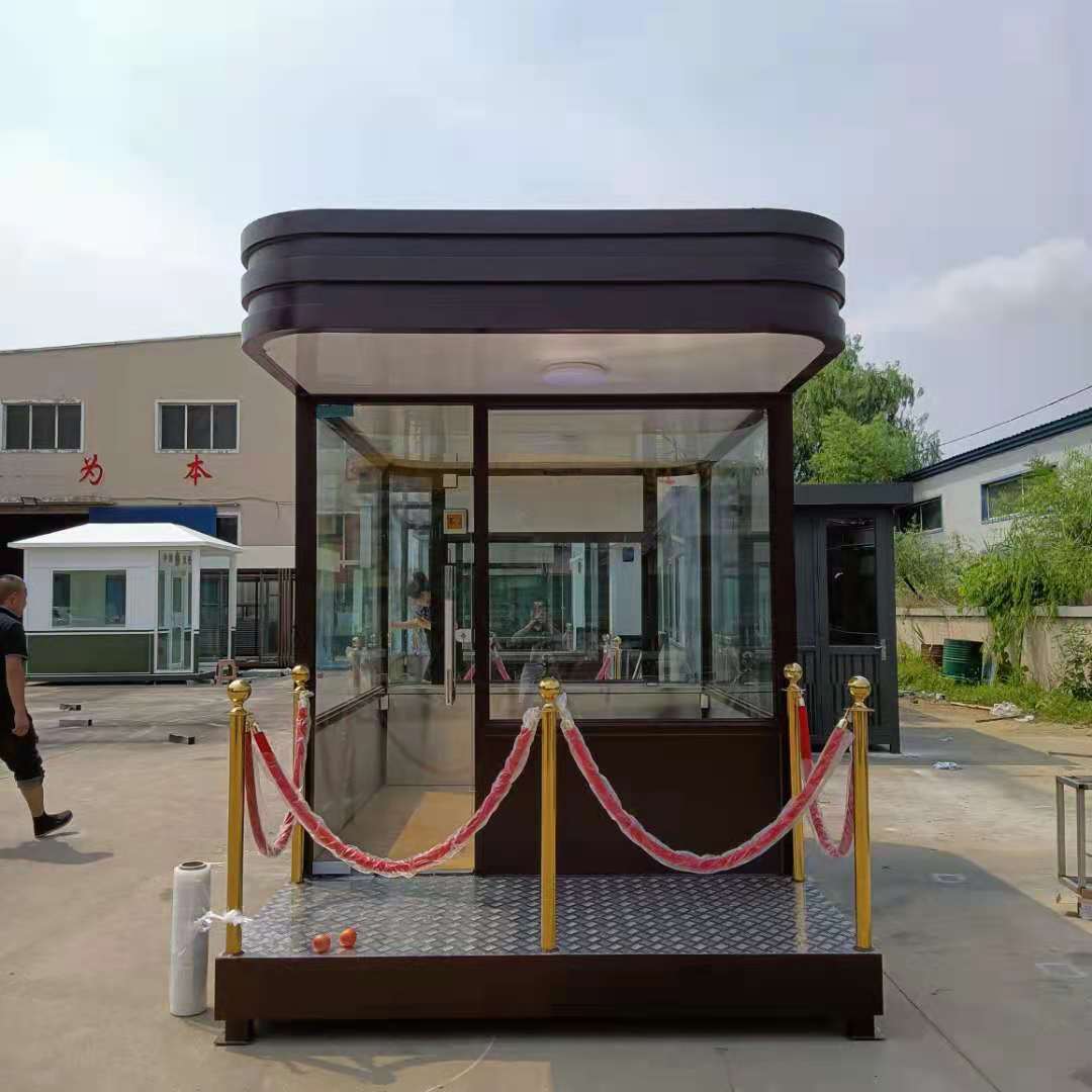 吉林保安岗亭长春不锈钢岗亭景区公园售货亭艺术吸烟亭