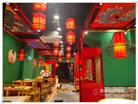 合肥特色火锅店设计，老北京涮羊肉装修实景，京味儿十足