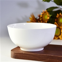 批发定制骨瓷碗 陶瓷米饭碗套装 纯白色健康餐具礼品