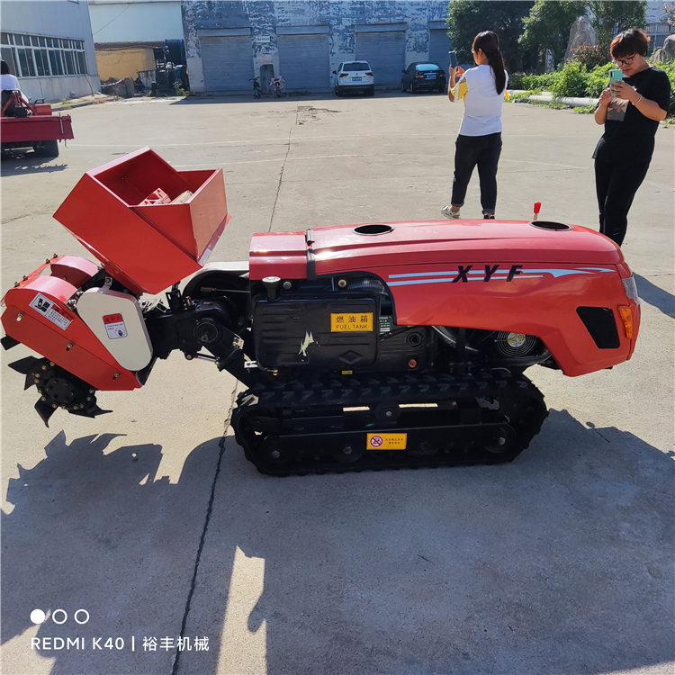 35马力履带式田园管理机 多功能除草开沟机施肥机 自动回填功能