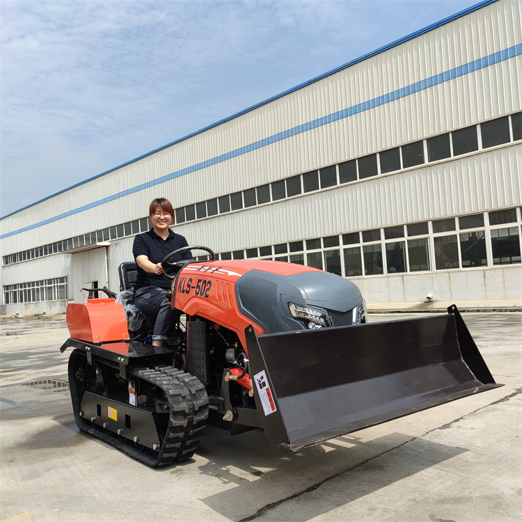 50马力履带推土铲 拖拉机前置推土铲 田园管理机带推土铲