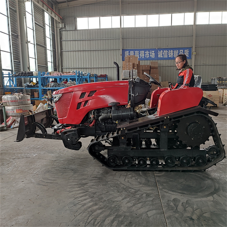 80马力农用履带拖拉机 多功能开沟拖拉机厂家 拖拉机犁地机