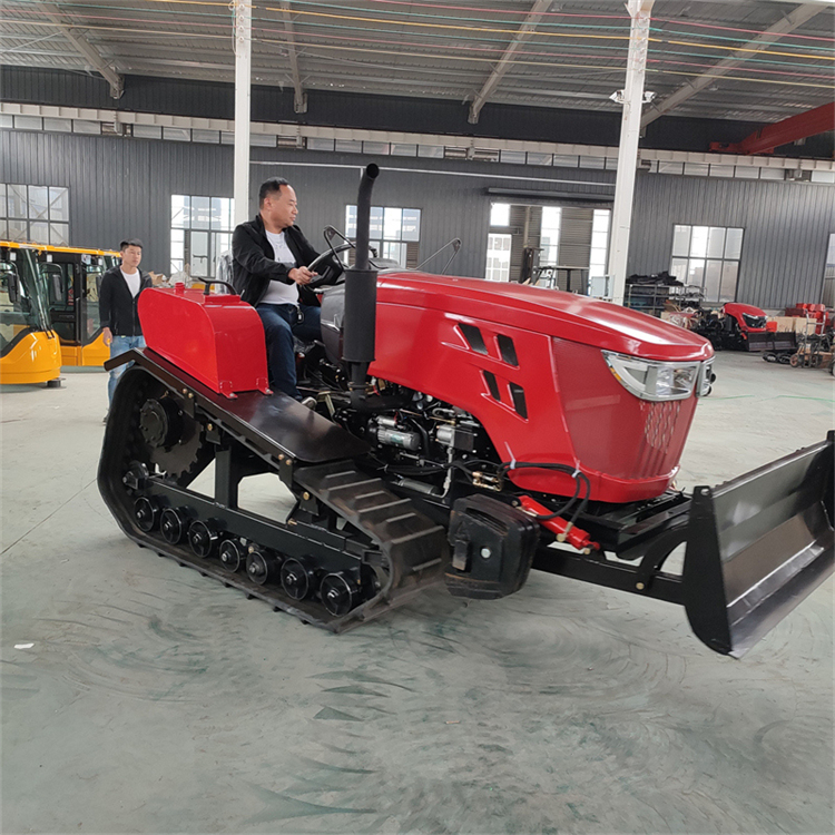 80马力多功能履带拖拉机 多缸履带式拖拉机 水田旱地两用拖拉机