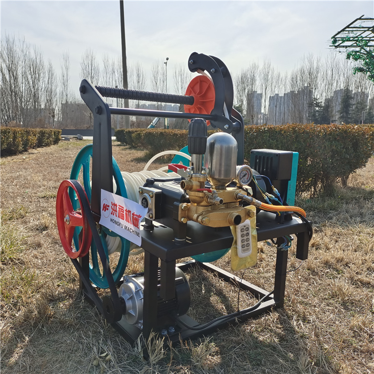 全自动电动打药机自动收管高压打药机48v打药机厂家