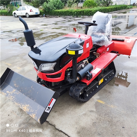 35马力新款小型旋耕机 大棚履带式旋耕机 乘坐式多功能旋耕机