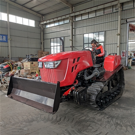 80马力拖拉机前置推土铲 多功能农用拖拉机 履带拖拉机报价