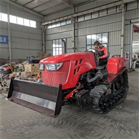 80马力拖拉机前置推土铲 多功能农用拖拉机 履带拖拉机报价