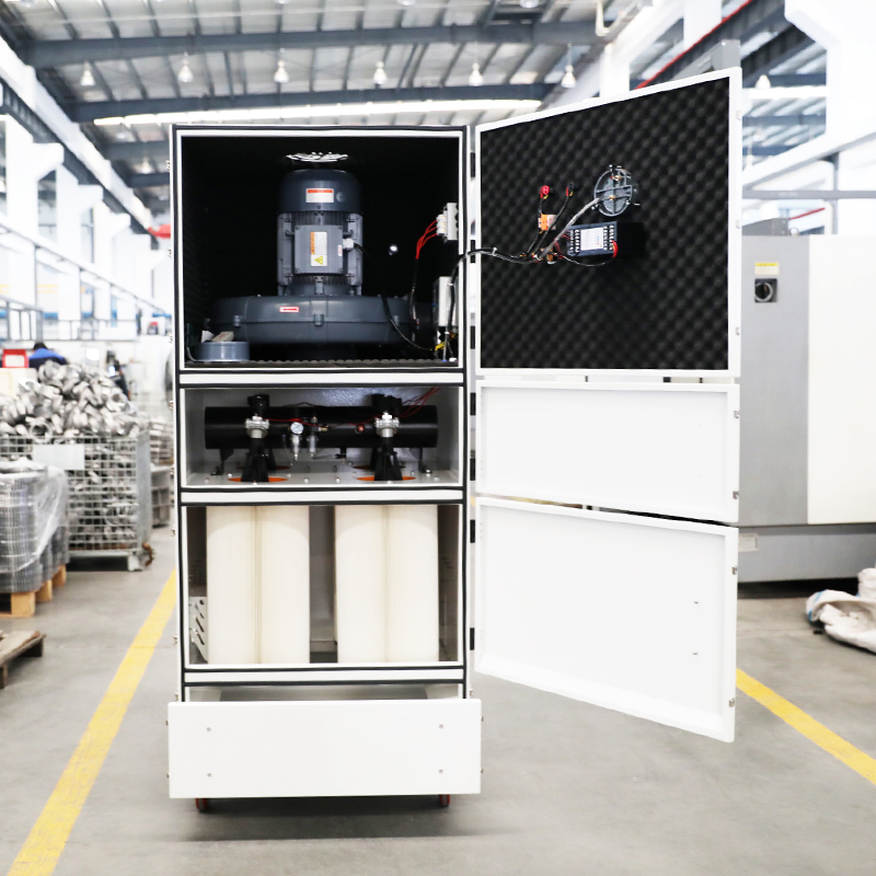 工业柜式吸尘器安装