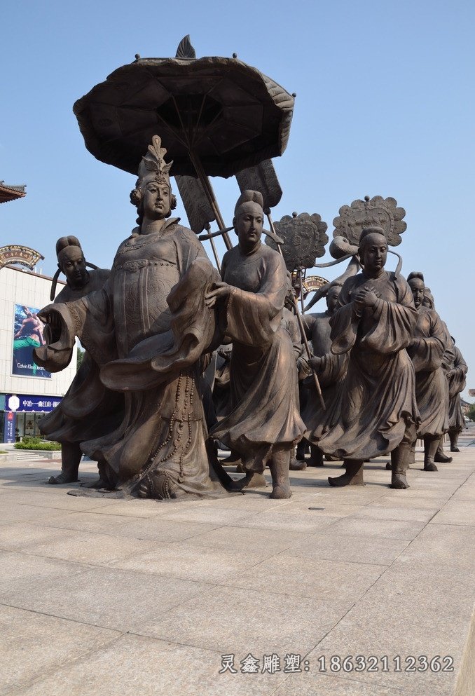 武则天唐朝人物铜雕