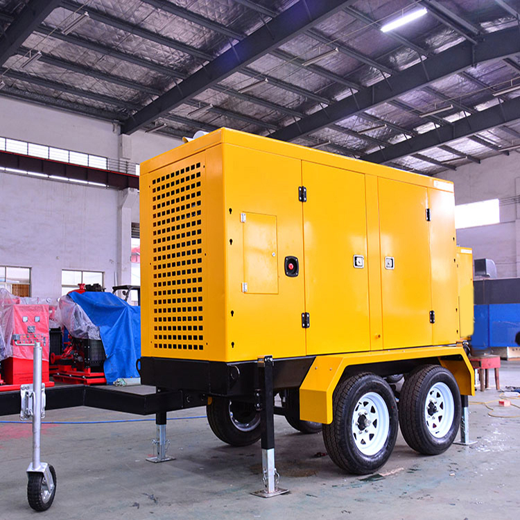排洪防汛柴油机移动泵站拖车式防汛排涝移动泵车鹏达质量可靠