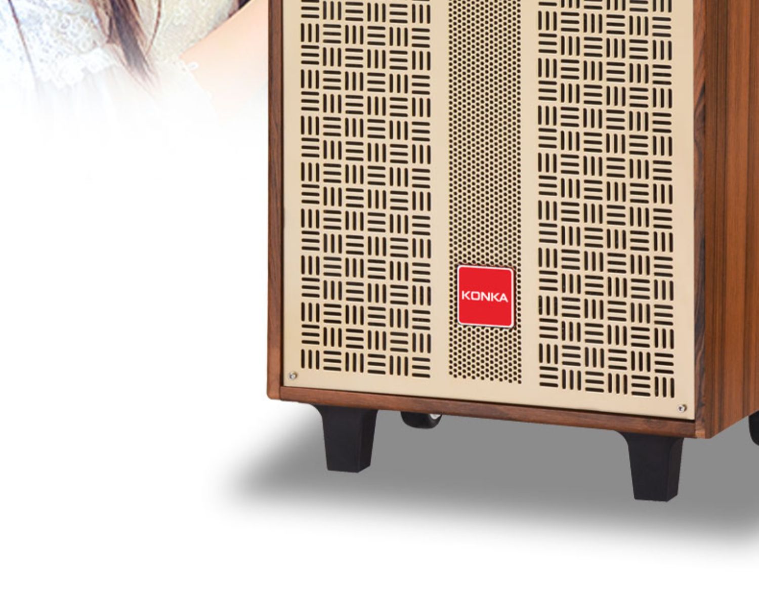 康佳广场舞音响带显示屏幕无线话筒智能语音点歌唱歌户外大功率音量三