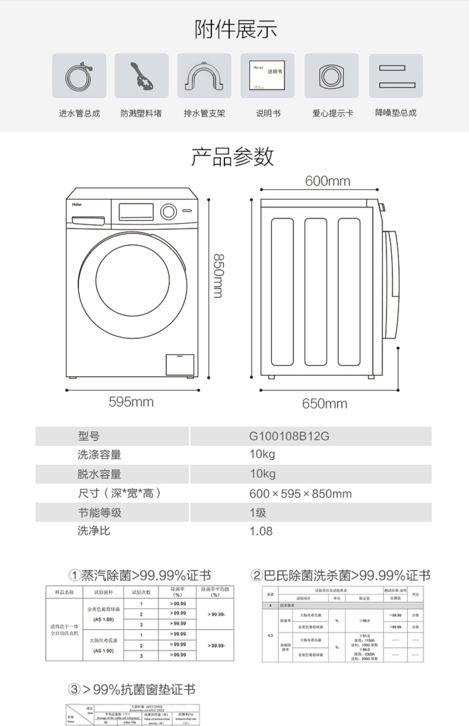 海尔滚筒洗衣机结构图图片