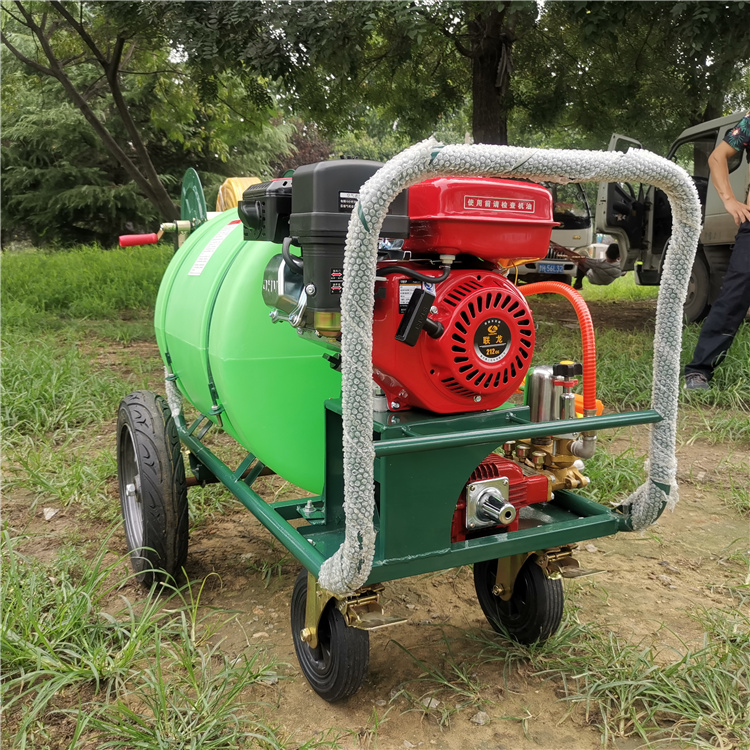 四轮汽油打药机园林农业汽油打药机160升手推式打药机