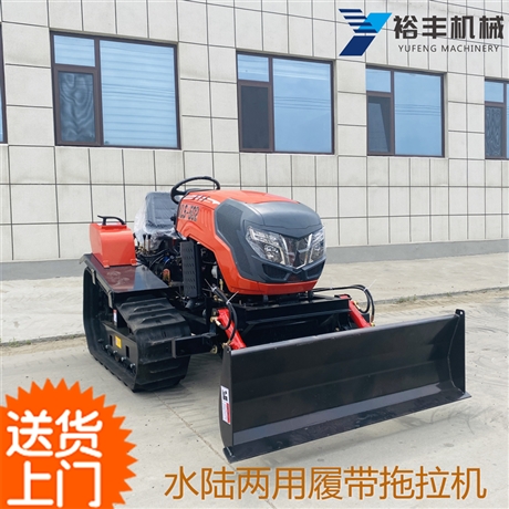 50马力座驾式履带拖拉机 大功率柴油多缸旋耕设备 水田新式柴油四驱拖拉机