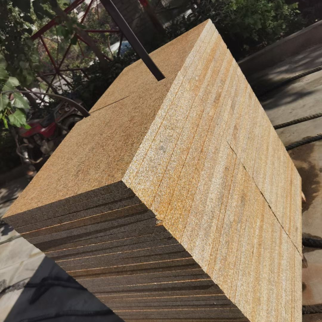 山东汶上黄锈石外墙干挂贴墙板幕墙砖黄金麻贴板黄锈石价格报价