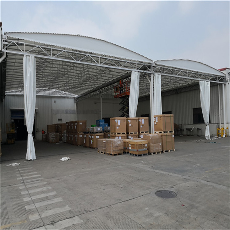 电动室外雨棚 推拉电动棚 广州南沙 雨棚视频