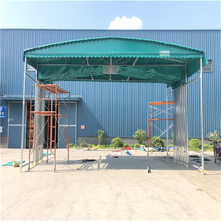 张家口赤城 伸缩电动棚 电动收缩雨棚 可按需求定制批发