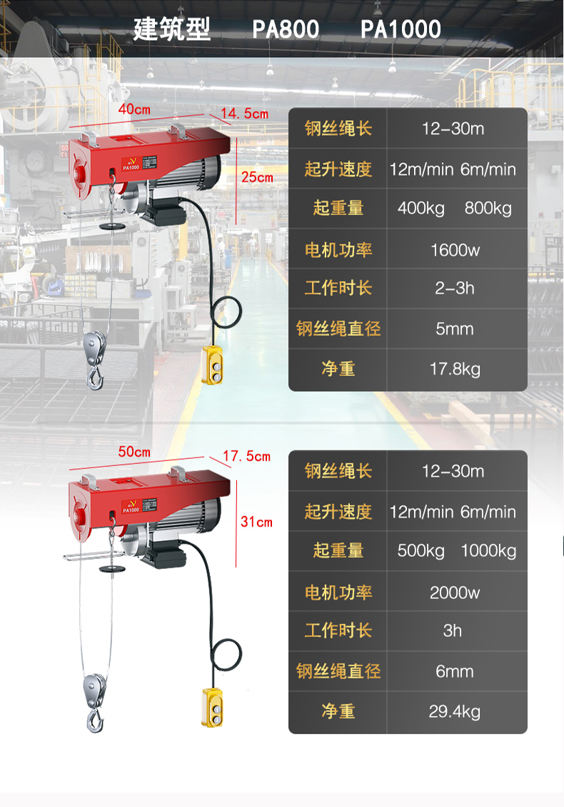 微型電動葫蘆220v家用小型吊機105噸捲揚提升機絞盤升降起重機