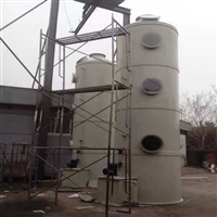 圆柱状立式PP洗涤塔 废气初效处理洗涤塔生产厂家