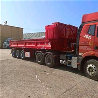 一体后翻自卸车 轻量化标箱10米立翻半挂车 标准配置