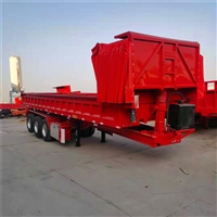 轻量化后翻运输半挂车 标箱后翻自卸挂车斗 近期市场价格调整