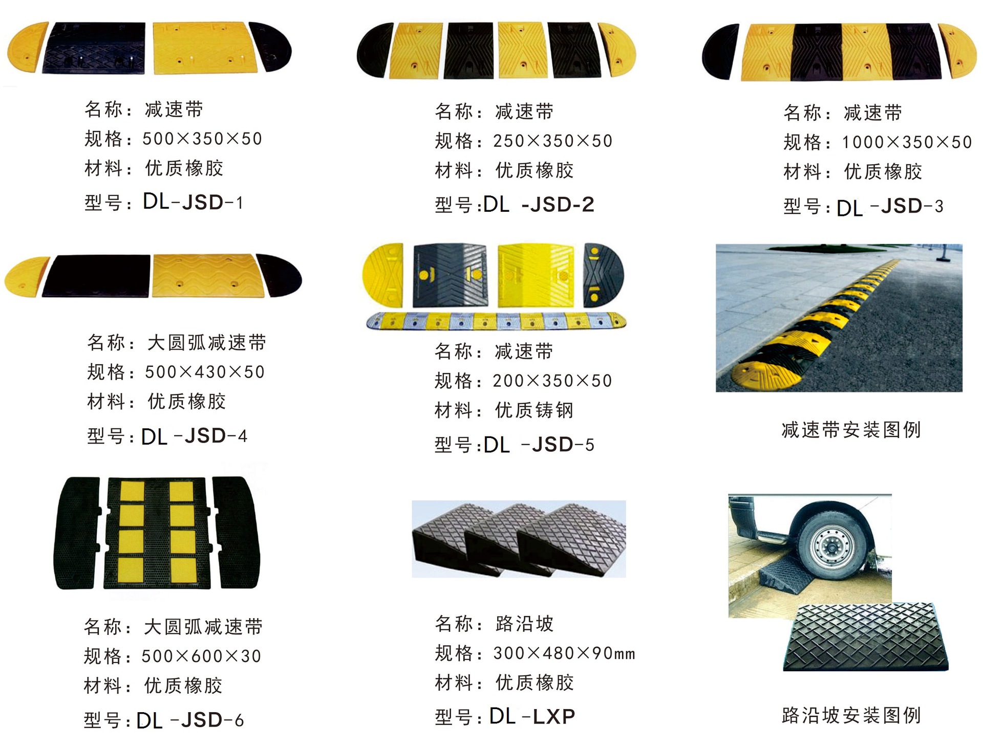 济南橡胶减速带-济南铸钢减速带-济南减速垄