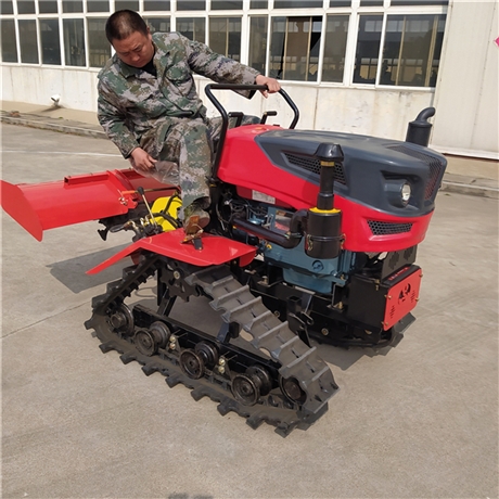 25马力水旱两用履带旋耕机 农业山地履带旋耕机 25马力新款乘坐耕地机