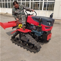 25马力水旱两用履带旋耕机 农业山地履带旋耕机 25马力新款乘坐耕地机