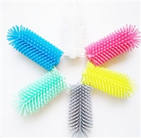 硅胶奶瓶刷头、水杯刷、保温瓶食品级液体硅胶材质