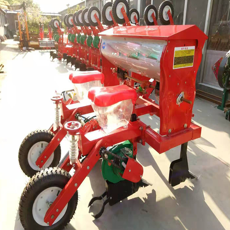 二行玉米播种机 铝合金材质 玉米播种机扁铲式开沟器