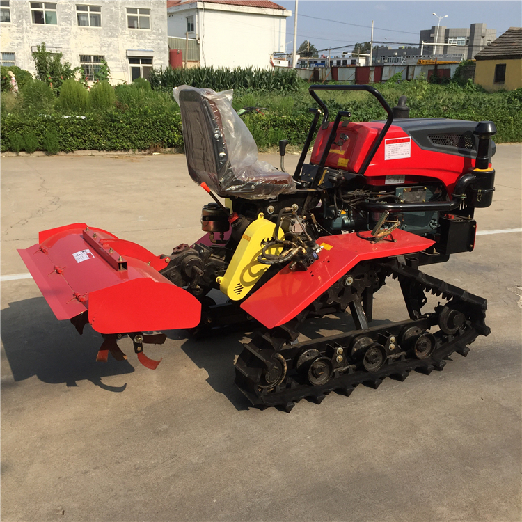 新款水田旋耕机 农用大型履带机 水田专用耙田机