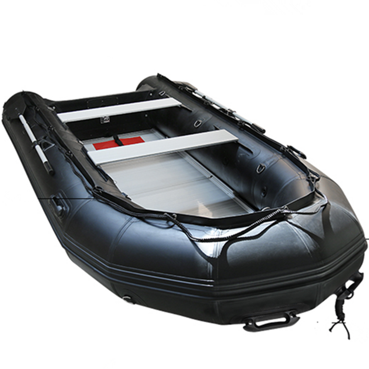 小型冲锋舟_8人电动橡皮艇硬底充气冲锋舟