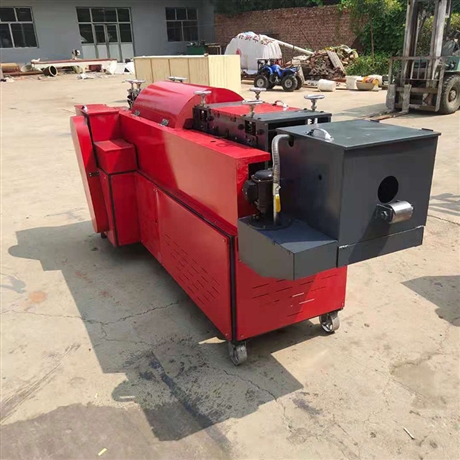 建筑工地钢管拉直机自制简易校直机