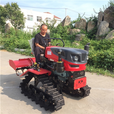 多功能小型水田旋耕机 25马力标配履带旋耕机 水田履带旋耕机