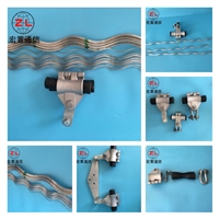 OPGW铝包钢丝中间过线悬垂线夹 预绞式电力300档距切线金具