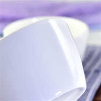 厂家批发陶瓷碗 创意方形米饭碗 纯白家用骨瓷碗 可做礼品餐具套装