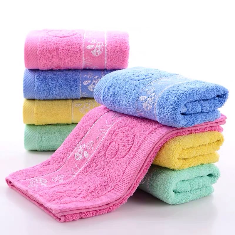 库存处理一等品尾货毛巾弱捻纱纯棉尾货毛巾地摊促销100g提花毛