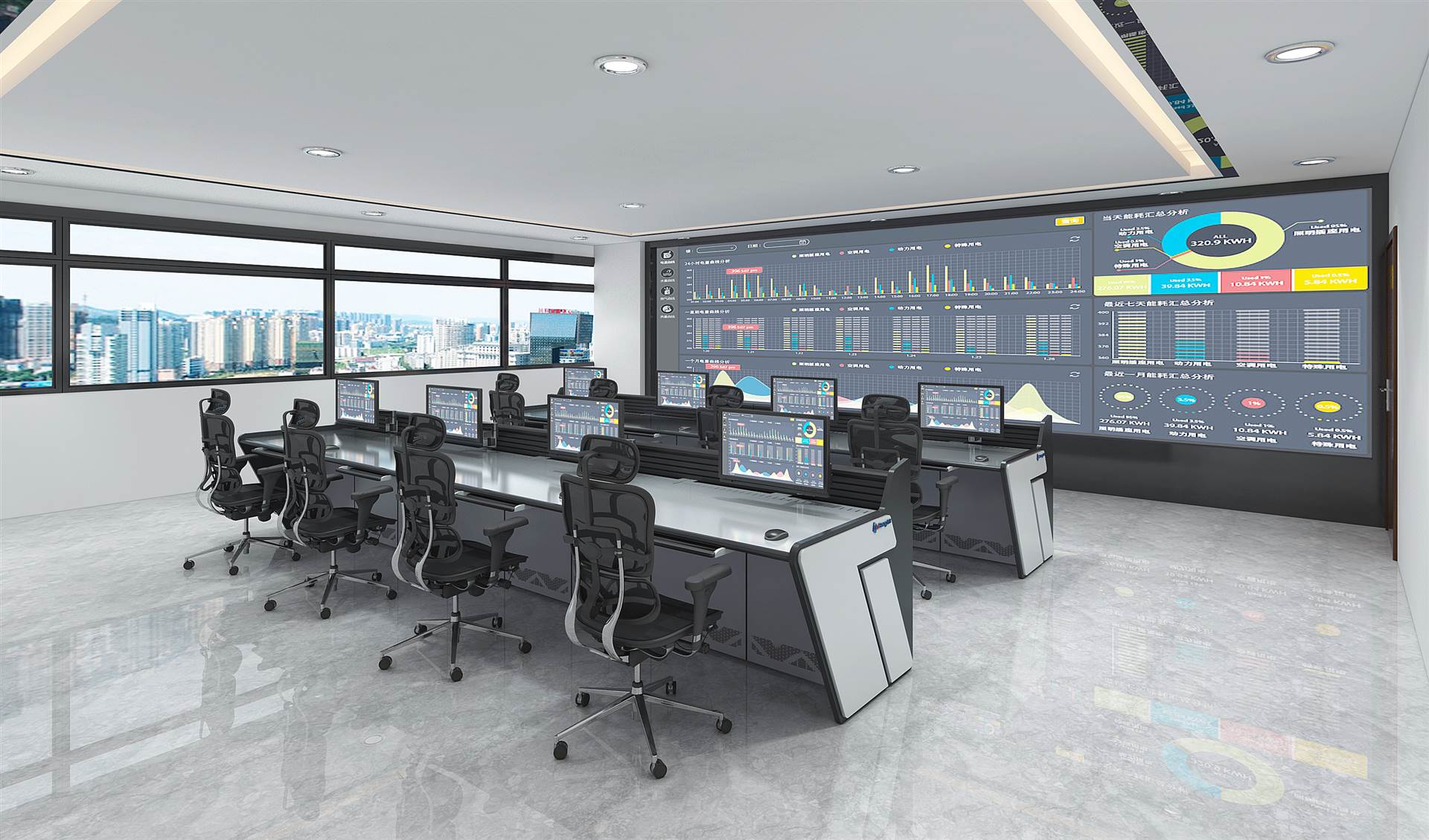 安徽控制台厂家定做能源指挥中心操作台