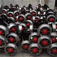 嘉邦600mm轨距矿车轮对 300直径铸钢矿车轮对