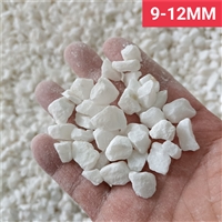 水磨地坪用超白色碎石9-12毫米 多肉铺面花盆装饰用白色石子