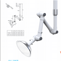 天津万向排气罩规格 科恩KP8-2整体PP白色万向抽气罩