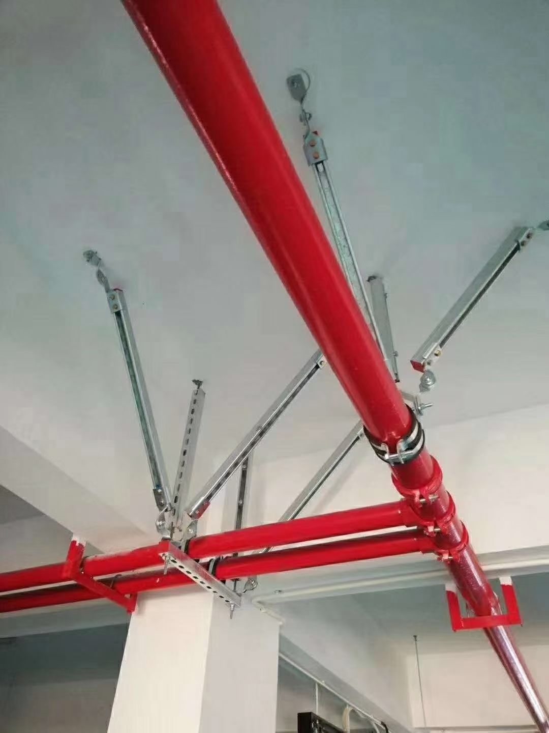 矩形风管侧向抗震支架本地制造公司 门型抗震支架本地公司品牌