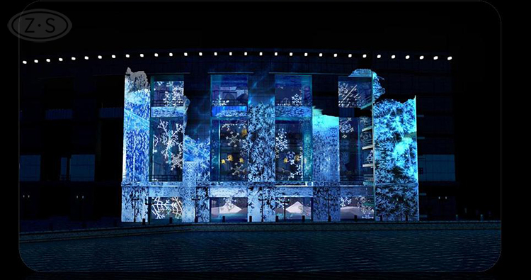 全息裸眼沉浸墙体投影秀户外展示墙数字技术方案广州新款黑科技