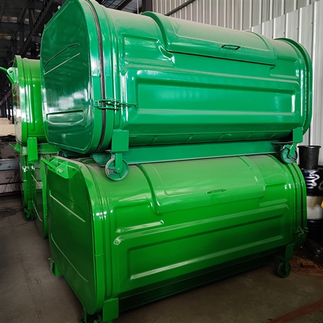 摆臂垃圾箱镀锌垃圾箱中达智能