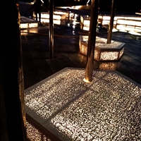 预制透光混凝土厂家定制  园林景观透光混凝土坐凳  透光水泥制品应用