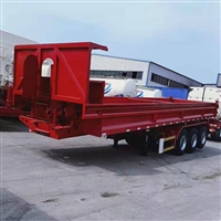 一体后翻自卸半挂车 8米后翻60厢板自卸车 规格参数