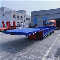   出口17米5大板半挂车 三桥平板运输半挂车 3米宽度设计