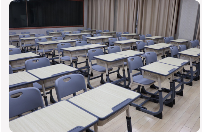 办公家具学校课桌椅教室课桌椅厂家学生课桌椅尺寸学校课桌椅