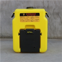 天津12L便携式洗眼器 北京6650手推车移动式洗眼器黄色53L