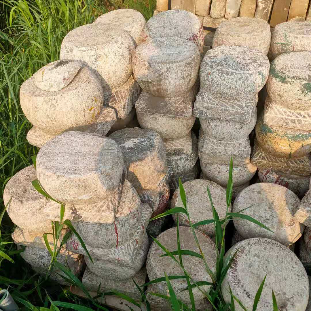 地主家的抱鼓石 老石墩老门槛老门枕石 汉白玉抱鼓石石墩